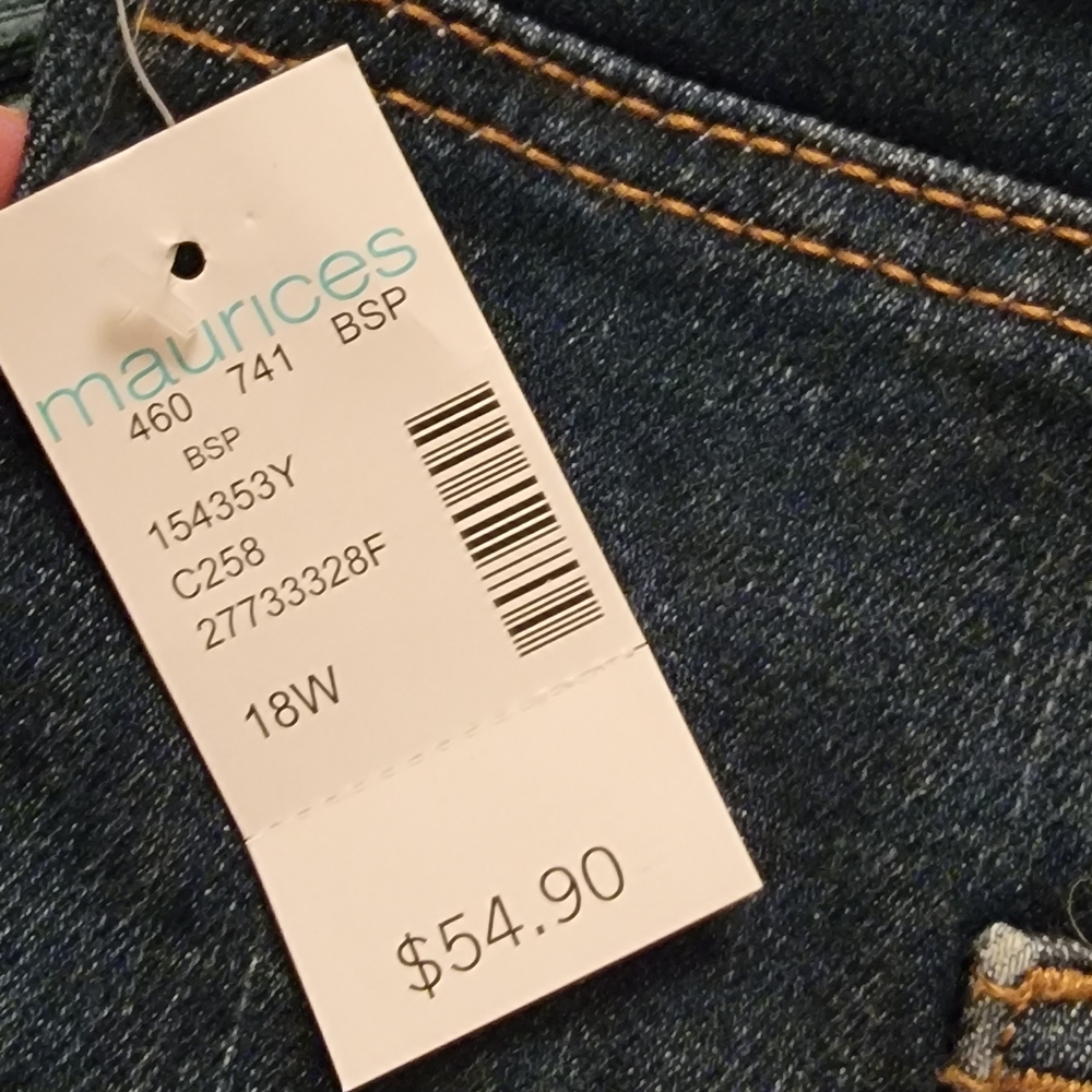 Maurices Dark Blue Denim Jeans - Picture 2 of 5